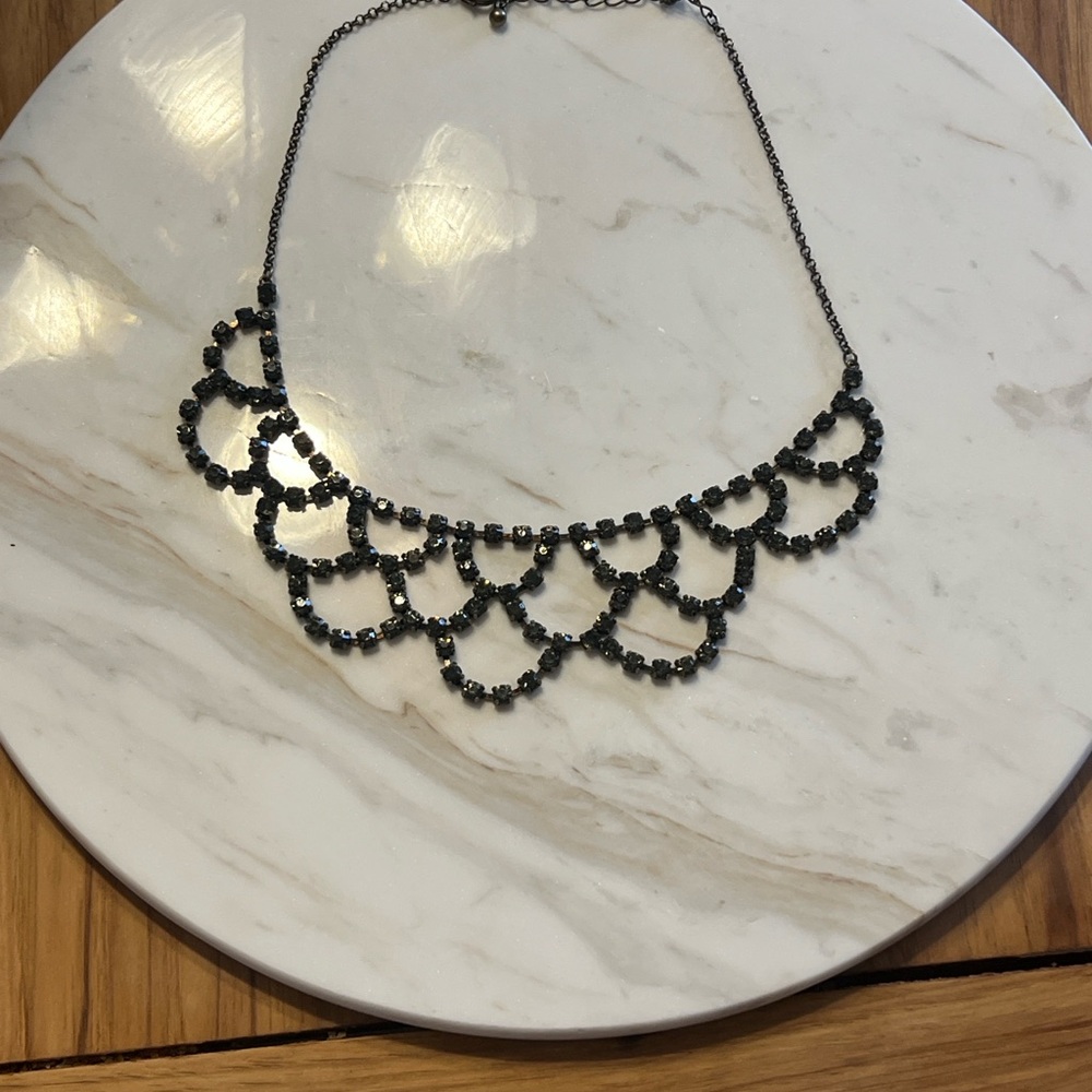 Vintage Anthropologie Beaded Bib Necklace